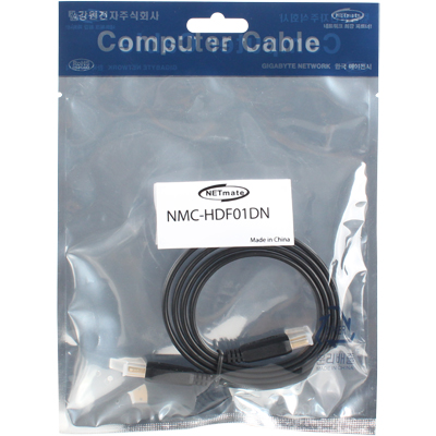 강원전자 넷메이트 NMC-HDF01DN HDMI 1.4  플랫 케이블 New 1m