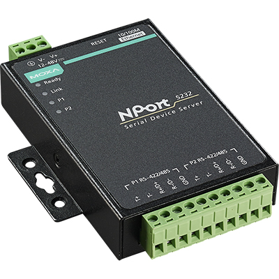 MOXA NPort 5232 2포트 RS422/485 디바이스 서버