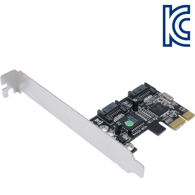 강원전자 넷메이트 A-410 SATA2 2포트 PCI Express 카드(SI)(슬림PC겸용)