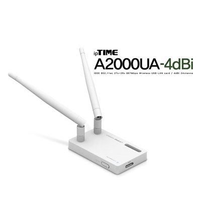 ipTIME(아이피타임) A2000UA-4dBi 11ac USB 무선 랜카드