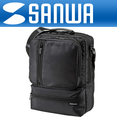 강원전자 산와서플라이 BAG-3WAY14BK 3WAY 비지니스 세로형 노트북 가방(15.6"와이드)