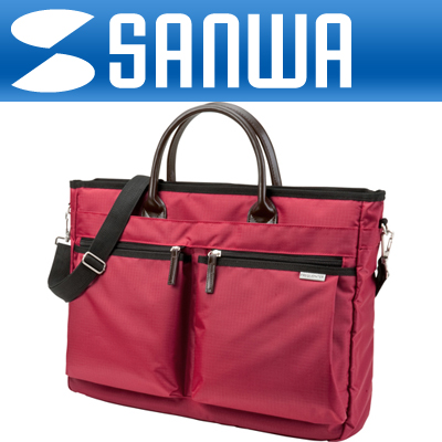 강원전자 산와서플라이 BAG-CA6R 캐주얼 서류/노트북 가방(레드)