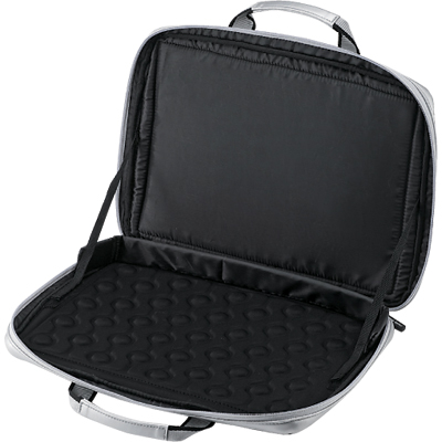 강원전자 산와서플라이 BAG-P21S 컴팩트 충격흡수 노트북 가방(13.3"와이드/실버)