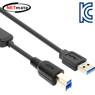 강원전자 넷메이트 CBL-D302-10M USB3.0 AM-BM 리피터 10m