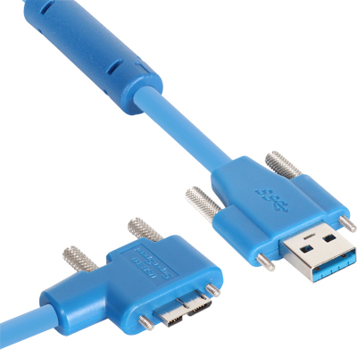 강원전자 넷메이트 USB3.0 High-Flex AM(Lock)-MicroB(Lock)(오른쪽 꺾임) 리피터 (5~20m까지 제작 가능)