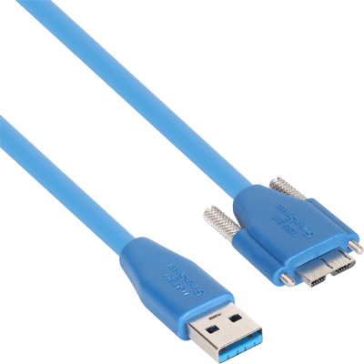 강원전자 넷메이트 CBL-HFPD302MBS-1M USB3.0 High-Flex AM-MicroB(Lock) 케이블 1m
