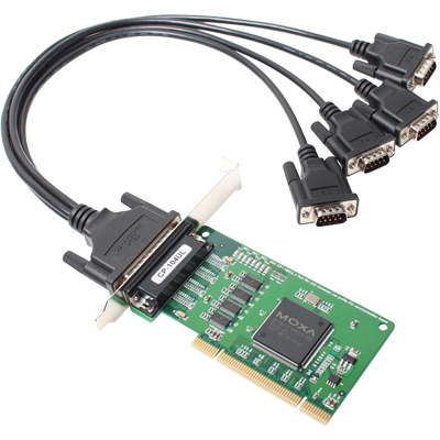 MOXA CP-104UL-DB9M 4포트 PCI 시리얼카드(슬림PC겸용)