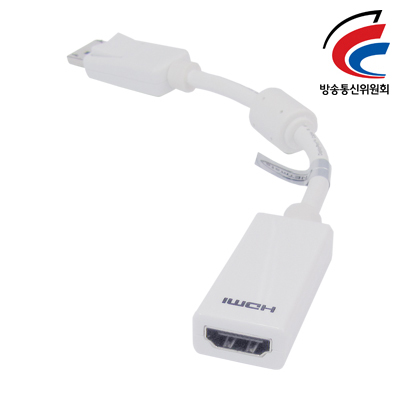 강원전자 넷메이트 DC-H2 (White) DisplayPort to HDMI 젠더(White)