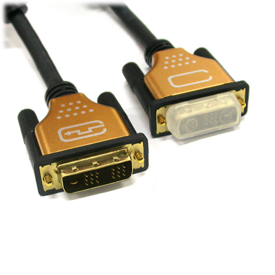 강원전자 넷메이트 NMC-DS18G 최고급형 DVI-D 싱글링크 케이블 Gold Metal 1.8m