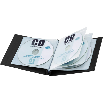 강원전자 산와서플라이 FCD-NU10BK 파일형 슬림 CD/DVD 케이스(10매/블랙)