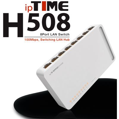 ipTIME(아이피타임) H508 8포트 스위칭 허브
