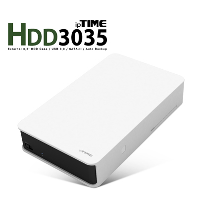 ipTIME(아이피타임) HDD3035 White USB3.0 외장 하드케이스(화이트/하드미포함)