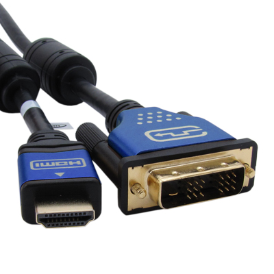 강원전자 넷메이트 NMC-HD02BL HDMI to DVI Blue Metal 케이블 2m (Ver1.4)