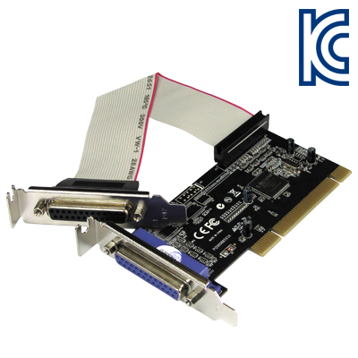 강원전자 넷메이트 I-410 2포트 패러럴 PCI 카드(MOS)(슬림PC겸용)