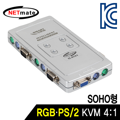 강원전자 넷메이트 IC-614-I RGB KVM 4:1 스위치(PS/2, SOHO용)