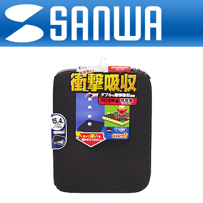 강원전자 산와서플라이 IN-SP15BK 저반발 폴리우레탄 노트북 이너백(15.4" 와이드)