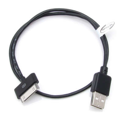 강원전자 넷메이트 iPhone·iPod·iPad USB 데이터·충전 Dock 케이블 New 0.5m(블랙)