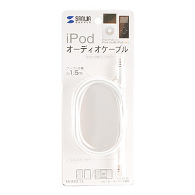 강원전자 산와서플라이 KB-IPA2-15 iPhone·iPod·iPad 3.5mm 스테레오 케이블