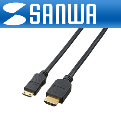 강원전자 산와서플라이 KM-HD22-07(OFC) HDMI to  Mini HDMI 케이블 0.75m (Ver1.3b)