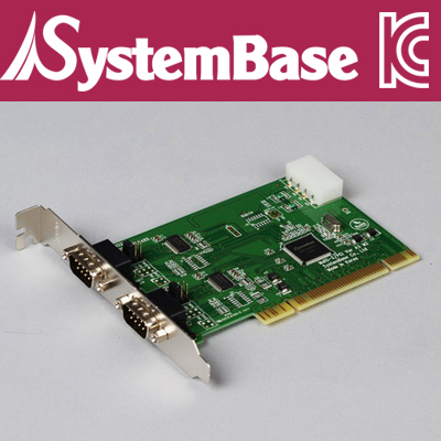 SystemBase(시스템베이스) 2포트 RS-232 PCI 시리얼 카드