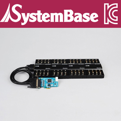 SystemBase(시스템베이스) 32포트 RS-232 PCI Express 시리얼 카드 Female (슬림PC/패널포함)