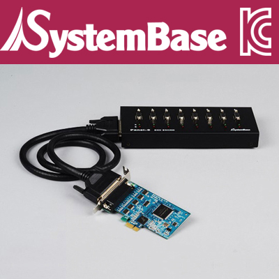 SystemBase(시스템베이스) 8포트 RS-232 PCI Express 시리얼 카드(카드+패널)