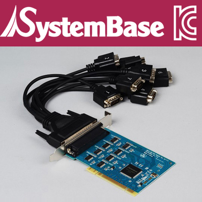SystemBase(시스템베이스) 8포트 RS-232 PCI 시리얼 카드(케이블타입)