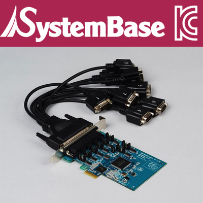 SystemBase(시스템베이스) 8포트 RS-422/485 PCI Express 시리얼 카드(케이블타입) / Multi-8C/PCIe COMBO