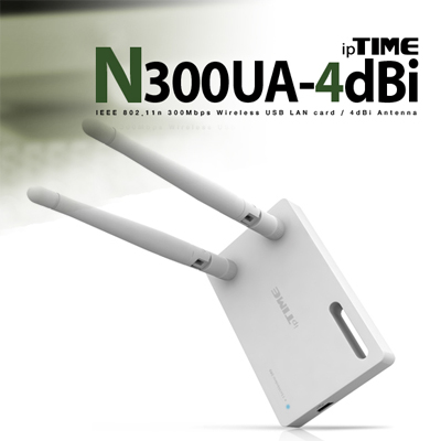 ipTIME(아이피타임) N300UA-4dbi 11n USB 무선 랜카드
