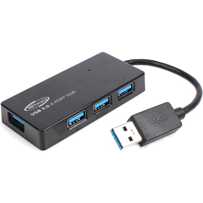 강원전자 넷메이트 NM-AS304 USB3.0 4포트 무전원 허브(NM-AS304)