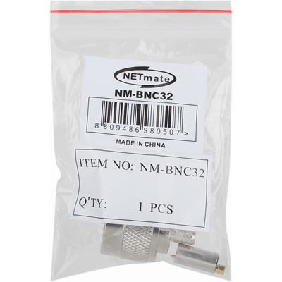 강원전자 넷메이트 NM-BNC32(낱개) N형 3C 압착 커넥터(50Ω/낱개)