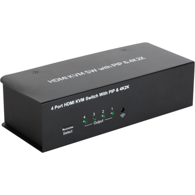 강원전자 넷메이트 NM-HK04P HDMI KVM 4:1 스위치(USB/리모컨/PIP/케이블 포함)