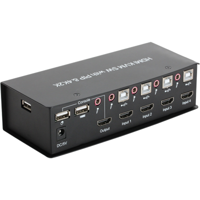 강원전자 넷메이트 NM-HK04P HDMI KVM 4:1 스위치(USB/리모컨/PIP/케이블 포함)