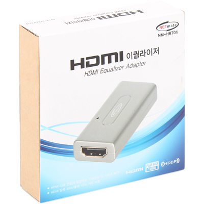 강원전자 넷메이트 NM-HRT04 Metallic HDMI F/F 이퀄라이저(전자 노이즈 필터)