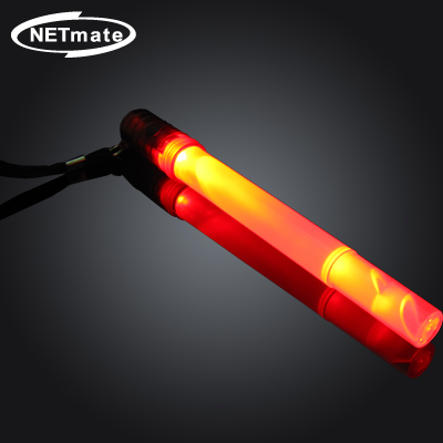 강원전자 넷메이트 NM-KHT038 LED 손전등 겸용 경광봉(레드)