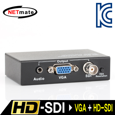 강원전자 넷메이트 NM-SVS2 HD-SDI to VGA + HD-SDI 컨버터(100m/200m/300m)