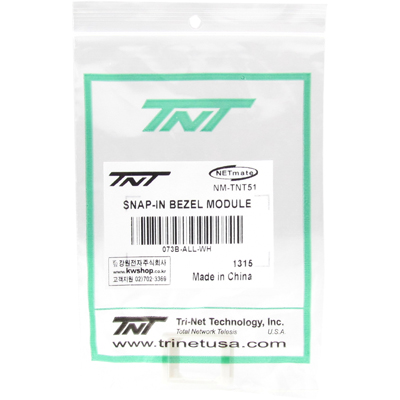 강원전자 TNT NM-TNT51 멀티미디어 마운팅 판넬용 스냅인 모듈 가이드(화이트)