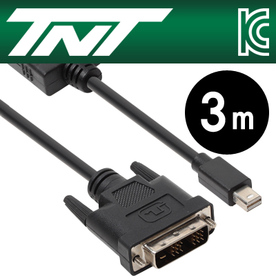 강원전자 TNT NM-TNT84D Mini DisplayPort to DVI(18+1) 케이블 3m