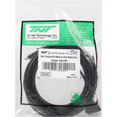 TNT NM-TNT88 Mini DisplayPort to VGA 케이블 5m