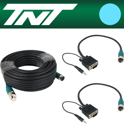 강원전자 TNT NM-TNTA15S3 RGB+스테레오 분리형(배관용) 케이블 16m