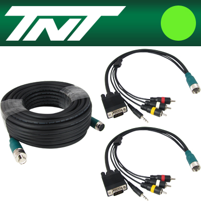 강원전자 TNT NM-TNTA10S4 RGB+스테레오 or 3RCA 분리형(배관용) 케이블 11m