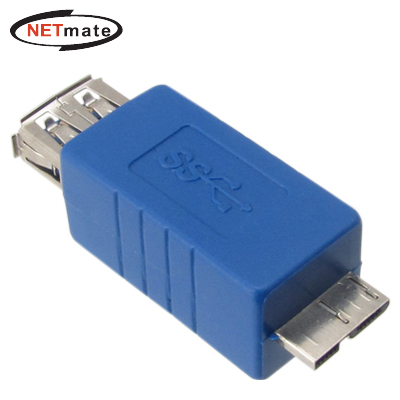 강원전자 넷메이트 NM-U3G02 USB3.0 AF to MicroB 젠더(블루)