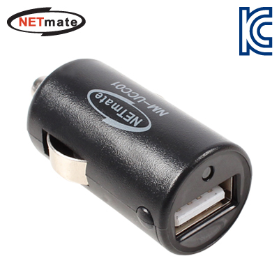 강원전자 넷메이트 NM-UCC01 USB 차량용 미니 충전 시거잭 1포트(2.1A)