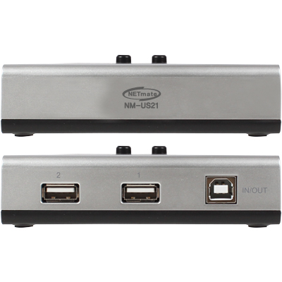 강원전자 넷메이트 NM-US21 USB2.0 2A:1B 수동선택기(벽걸이형)