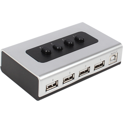 강원전자 넷메이트 NM-US41 USB2.0 4A:1B 수동선택기(벽걸이형)