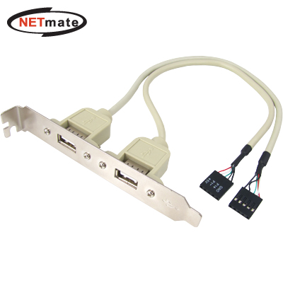 강원전자 넷메이트 NMB-U202 USB2.0 2포트 케이블 브라켓