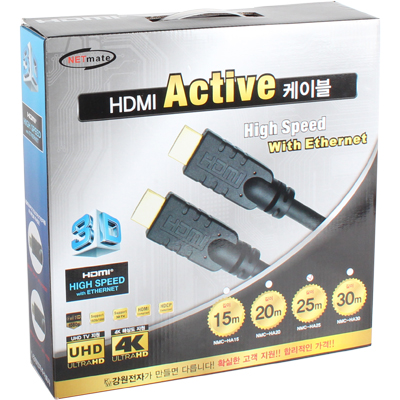 강원전자 넷메이트 NMC-HA15 4K 60Hz HDMI 2.0 Active 케이블 15m