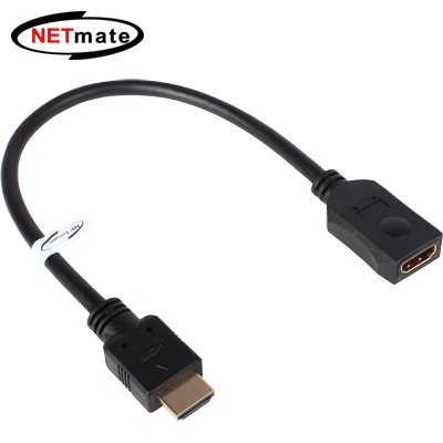 강원전자 넷메이트 NMC-HF030B HDMI 1.4 연장 케이블 0.3m (FullHD 3D)