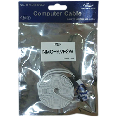 강원전자 넷메이트 NMC-KVF2W 모바일 충전·데이터 FLAT 케이블 2m (마이크로 5핀 케이블/화이트)