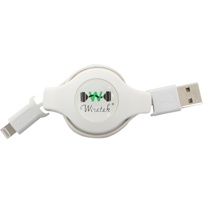 강원전자 넷메이트 NMC-L510RW MFi 공식인증 8핀 라이트닝 USB 데이터·충전 자동감김 케이블 1m